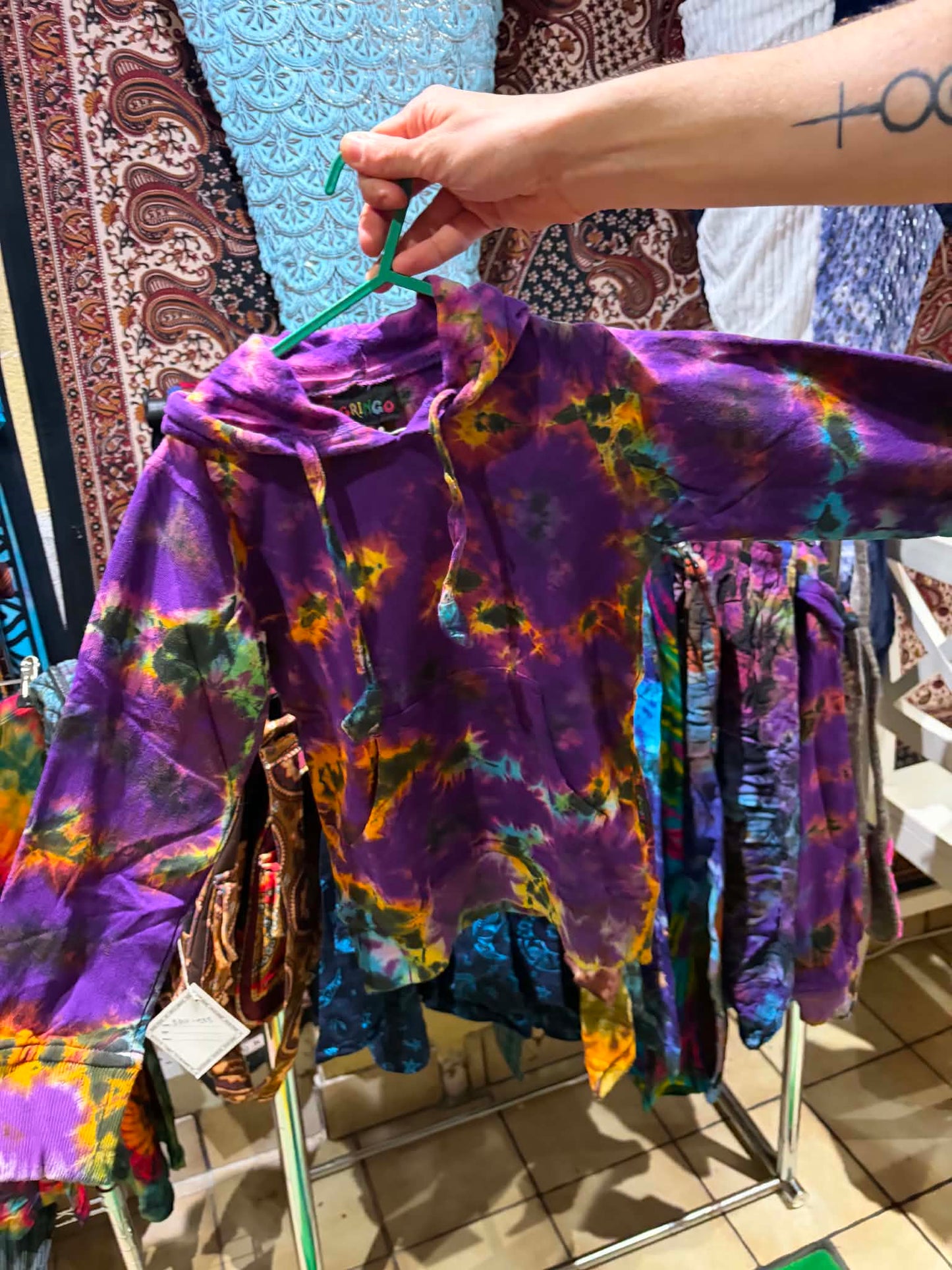 Gringo Hoodie - Purple Tie-Dye