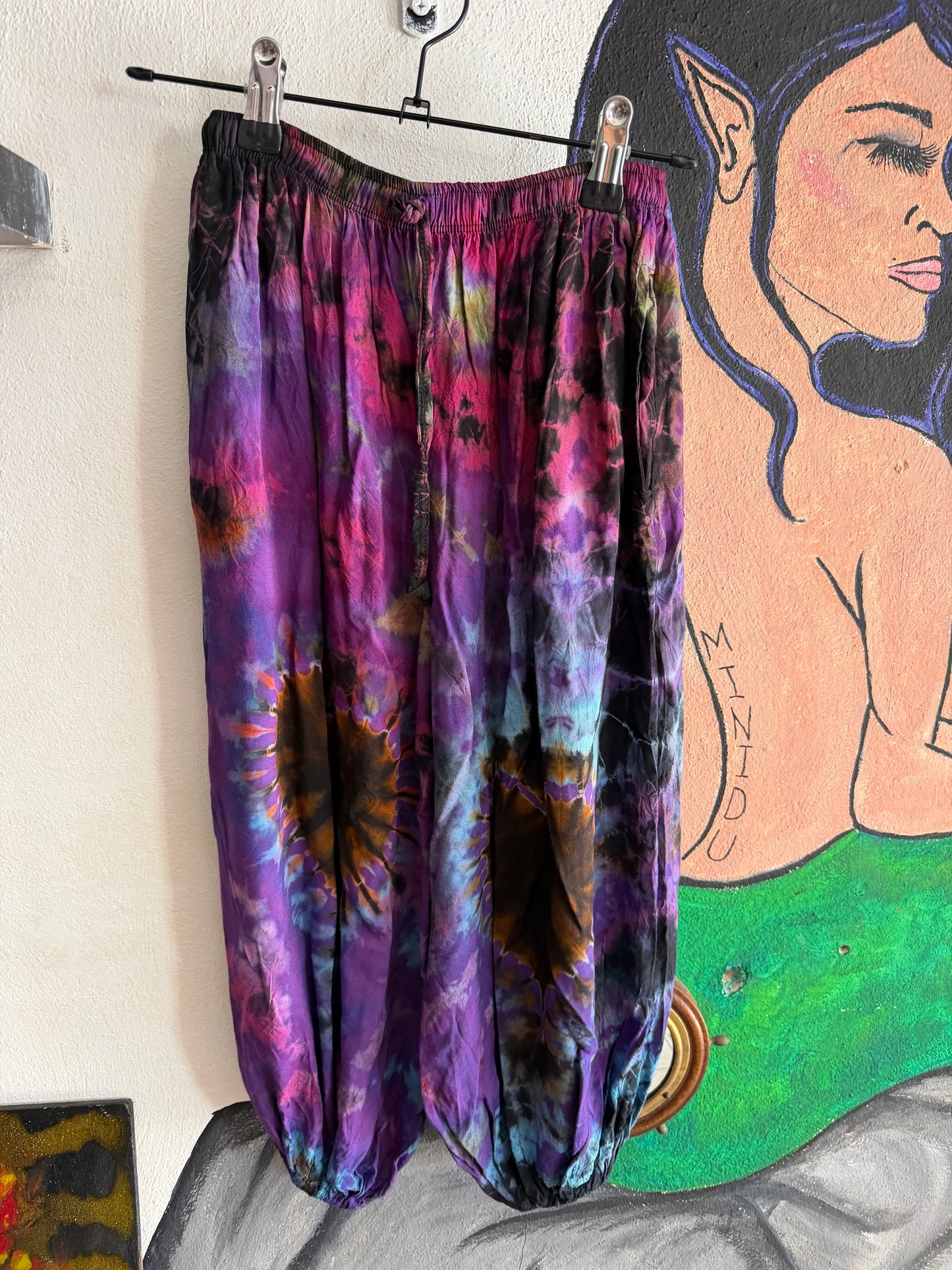 Gringo Trousers - Purple Acid Tie-Dye