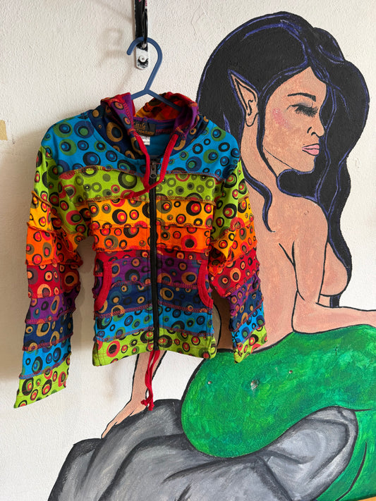Gheri Rainbow Hoodie - Stripe/ Spot