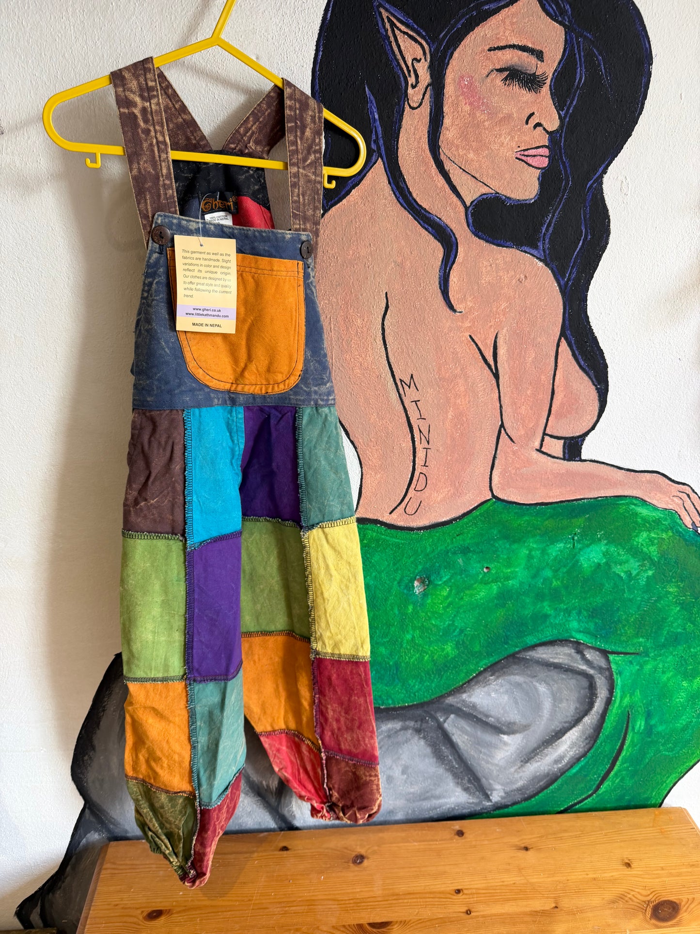 Gheri Dungarees - Block Patchwork