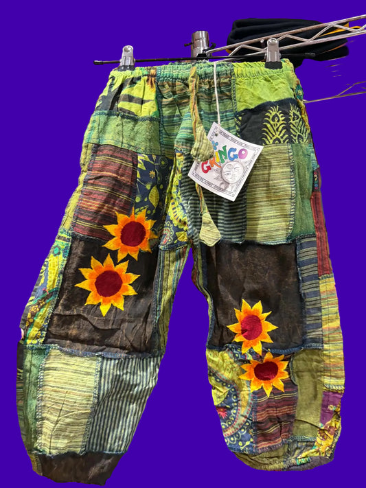 Gringo Harems - Patchwork Sunflower Green