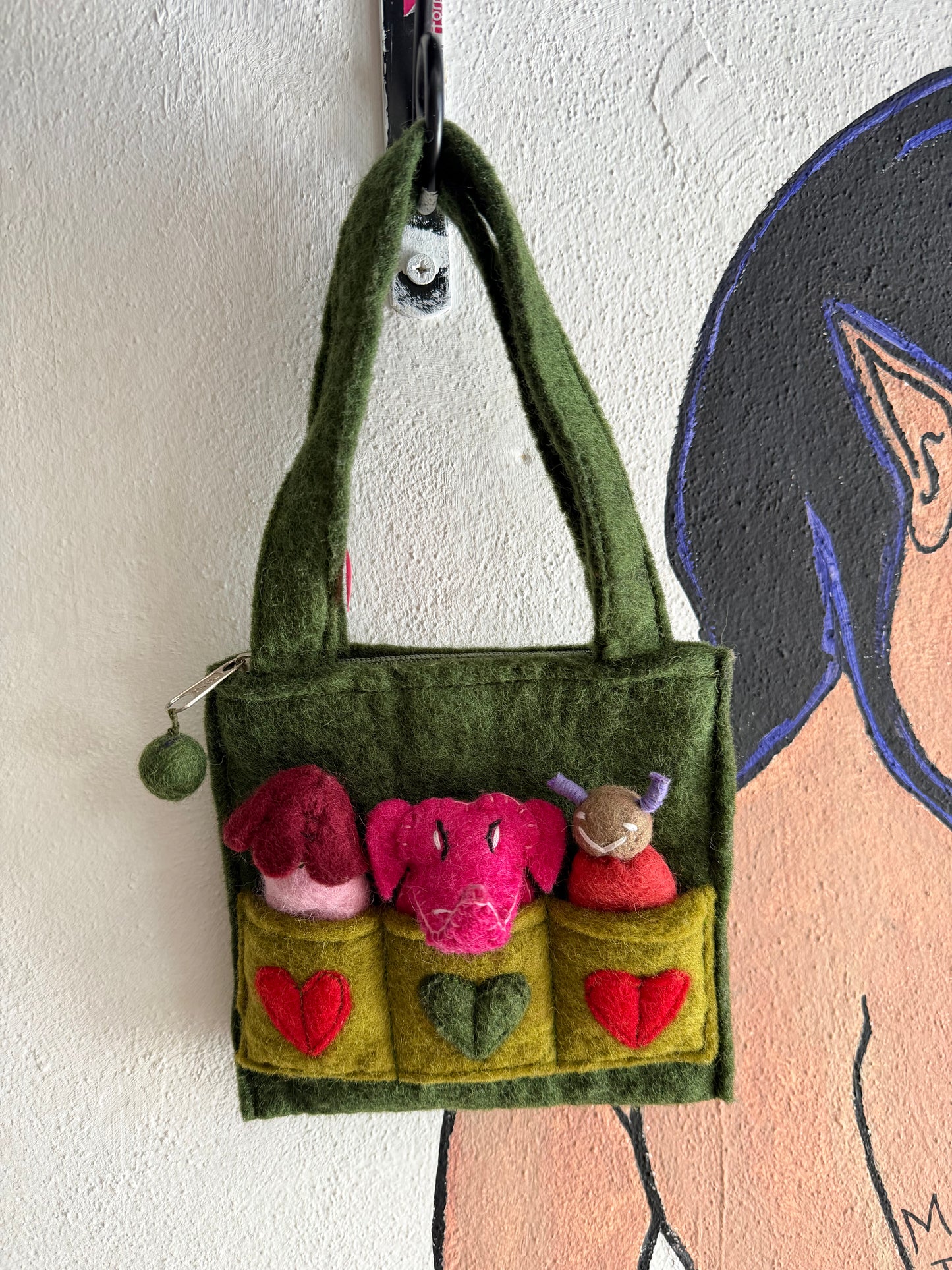 Gringo Felt Finger Puppet Bag