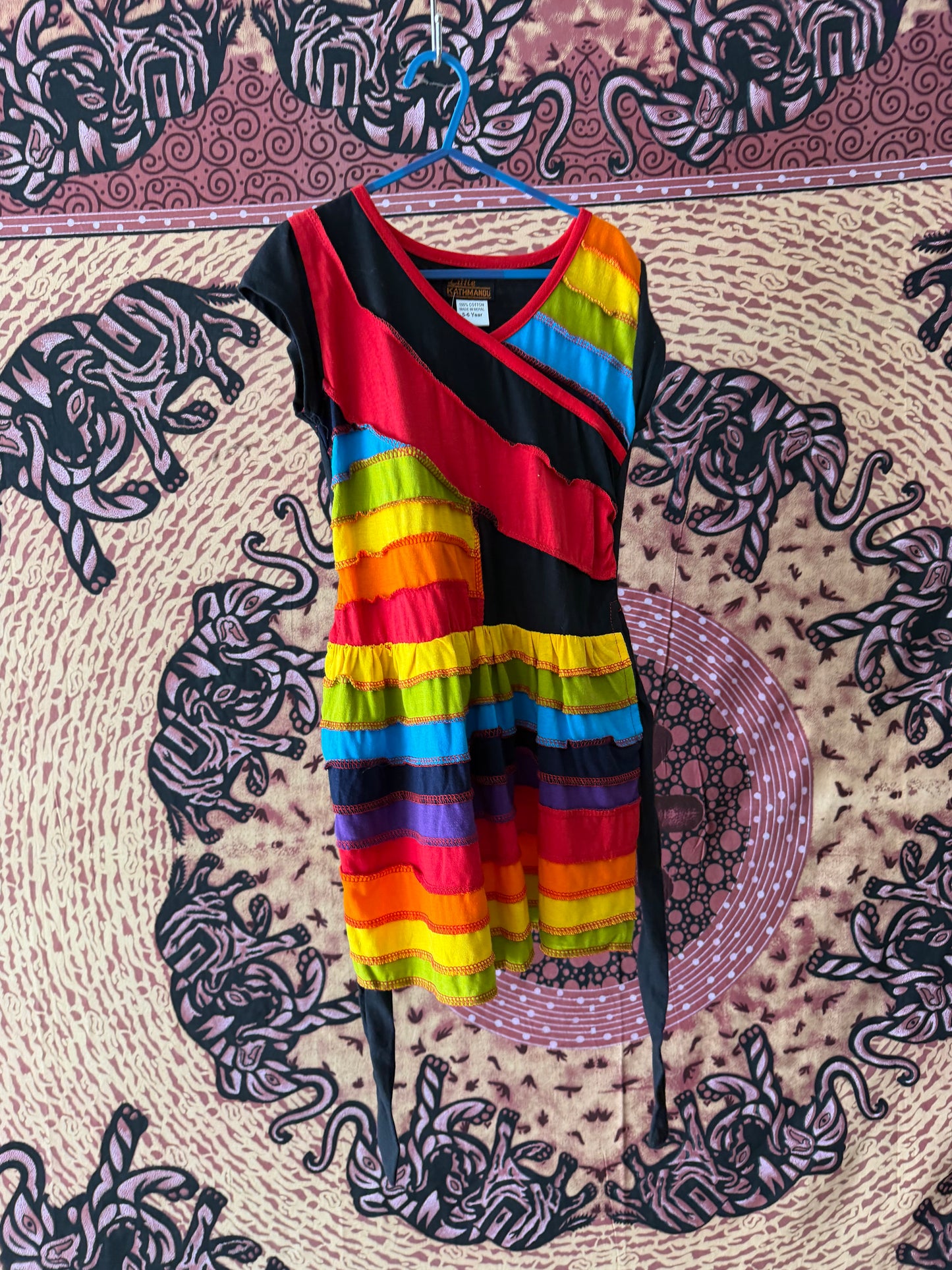 Gheri Rainbow Dress - Black Back