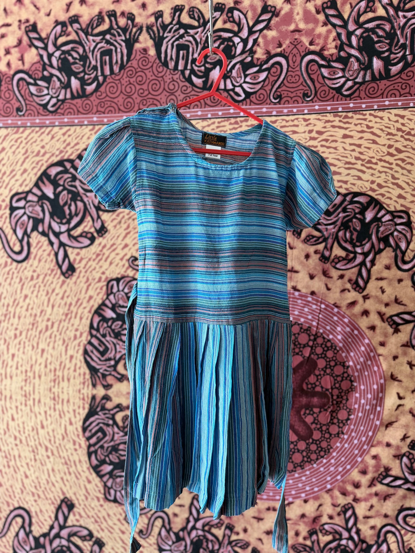 Little Kathmandu Blue Striped Dress